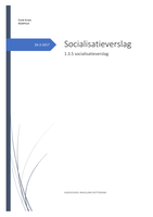 Socialisatieverslag