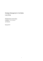 Samenvatting 'Strategic Management in the Media' - Lucy Küng (h1,2,4,5,6,7)