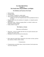Family Roles&comma; Responsibilities&comma; and Rights