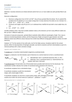 OCR CHEMISTRY A A LEVEL TRANSITION ELEMENTS