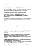 Samenvatting organisatie en management hoofdstuk 1 tm 12