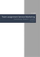 Service marketing team assignment (pre-master)