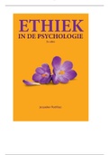 Ethiek in de psychologie NIEUWSTE druk 2e editie 2017 Jacquelien Rothfusz 