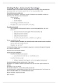 Deeltentamen 1 Inleiding Media en Communicatie&colon; samenvatting boek en aantekeningen hoorcolleges