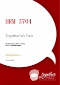 HRM3704 Together We Pass notes T2 2017