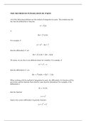  THE METHOD OF INTEGRATION BY PARTS