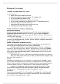Summary biopsychology part-examination 2