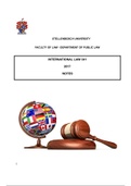 International law 312 2017 (tutorial notes)