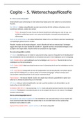 Cogito - 5&period; Wetenschapsfilosofie