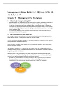 Mens & Organisatie 5: Management H1,12 (t/m p. 376), 10, 11, 3, 7, 13, 17