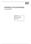 Inleiding in de psychologie beroepsopdracht