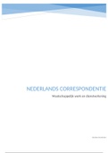 Nederlands Correspondentie Verzoekbrief, Social Work / MWD jaar 1 periode 2 (cijfer:7,8)