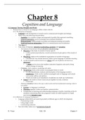 Summary of Chapter 8 of Psychology: Themes and Variations 2nd South African Edition