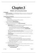 Summary of Chapter 5 of Psychology: Themes and Variations written by Wayne Weiten