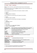 Samenvatting - Biologie (bvj) - HAVO/VWO 1 - thema 1 (compleet)