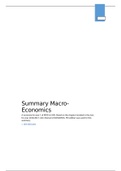 Summary for MACRO Economics for Economics book of Sloman