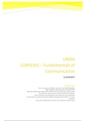 COM1501- Fundamentals of Communications - Summary 