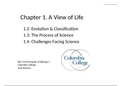 1.2: Evolution & Classification 1.3: The Process of Science 1.4: Challenges Facing Science