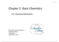 2.1 Chemical Elements