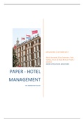 Paper analyse NH  hotels