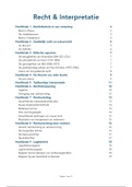 Samenvatting Recht & Interpretatie