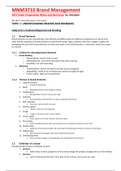 MNM3710 Brand Management: Full notes combining textbook & study guide