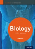 Oxford IB Biology Study Guide