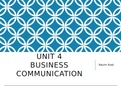 Business Communication Unit 4 