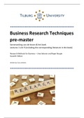 Business Research Techniques pre-master (alle lessen   stof uit het boek)