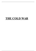 The Cold War study notes