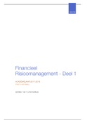 Samenvatting Financieel Risicomanagement DEEL 1