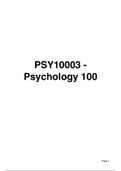 Psychology 100