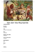 Boekverslag: Van den vos Reynaerde