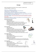 Samenvatting Massage en Anatomie Jaar 1 Blok A Fysiotherapie HU