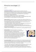 complete leerstof 2.3 - klinische neurologie 