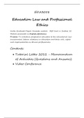 EDA3058 - Education Law and Professional Ethics