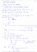 Newton Formula for Interpolation