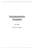 Samenvatting handboek psychodynamiek 