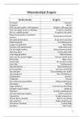 Woordenlijst Engels