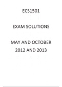 ECS1501-ECONOMICS 1 A EXAM SOLUTIONS AND QUESTION PAPERS FROM 2010 - 2016