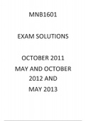 MNB1601 EXAM SOLUTONS AND QUESTION PAPERS