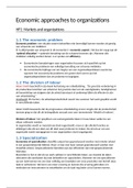 EvdM - economic approaches to organizations 