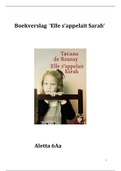 Boekverslag 'Elle s'appelait Sarah' (in het Nederlands)