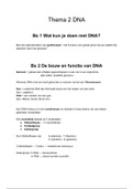  Biologie Thema 2 DNA (EXAMENSTOF) 