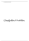 CLASSIFICATION & EVOLUTION