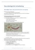Neurobiologische ontwikkeling samenvatting Hoorcolleges week 1-6 UvA