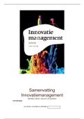 Samenvatting innovatiemanagement hoofdstukken 1 t/m 11, 13 ,14.8 en 15