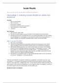 Aantekeningen hoorcolleges Sociale Filosofie en Wetenschapsfilosofie (deel 2) inclusief alle oefenvragen