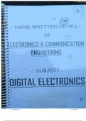 Digital Electronics class notes