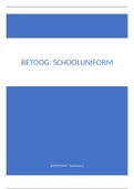 Betoog schooluniform